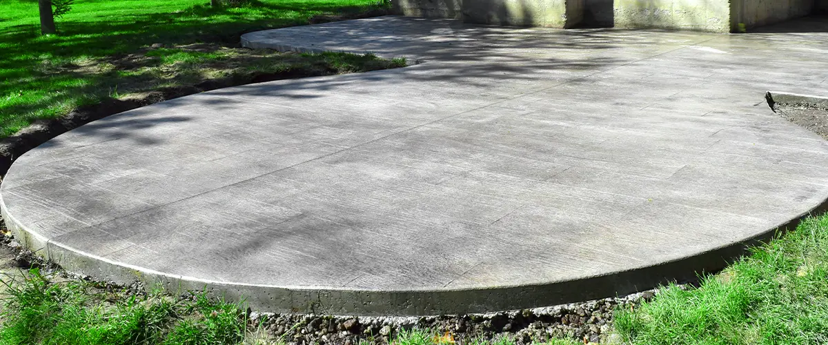 patio made from concrete