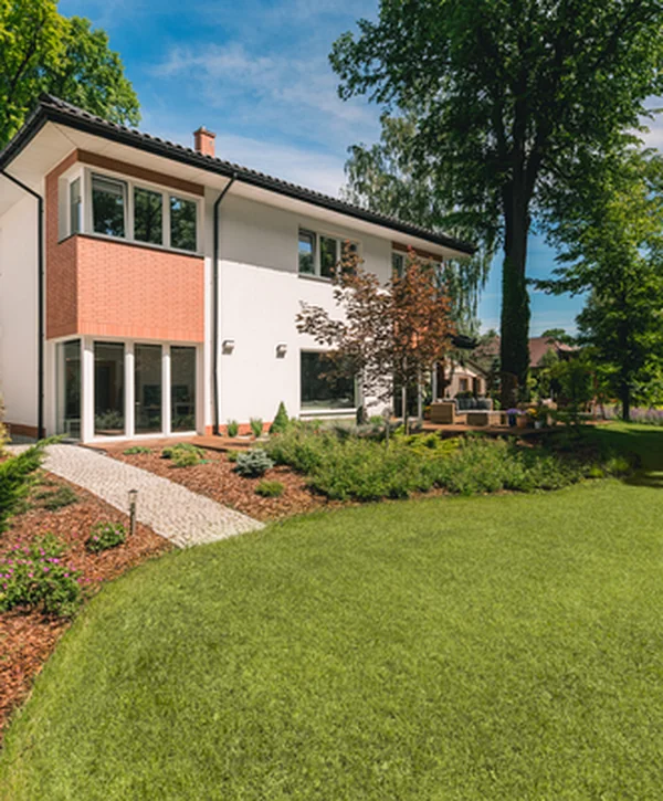 landscape architecture southwood valley landscaping hardscaping plaintext modern two story house with expert landscaping lush green lawn and mature trees